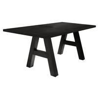ESSTISCH ausziehbar Elia 7 160 x 90 x 75 Esszimmertisch Schwarzstahl - Schwarz, Holz (160/90/75cm) - 58aufmkessel