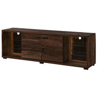 TV-BOARD Akazie 200x40x63 dunkelbraun lackiert BARK #213 - Dunkelbraun, Holz (200/63/40cm) - Massivmoebel24