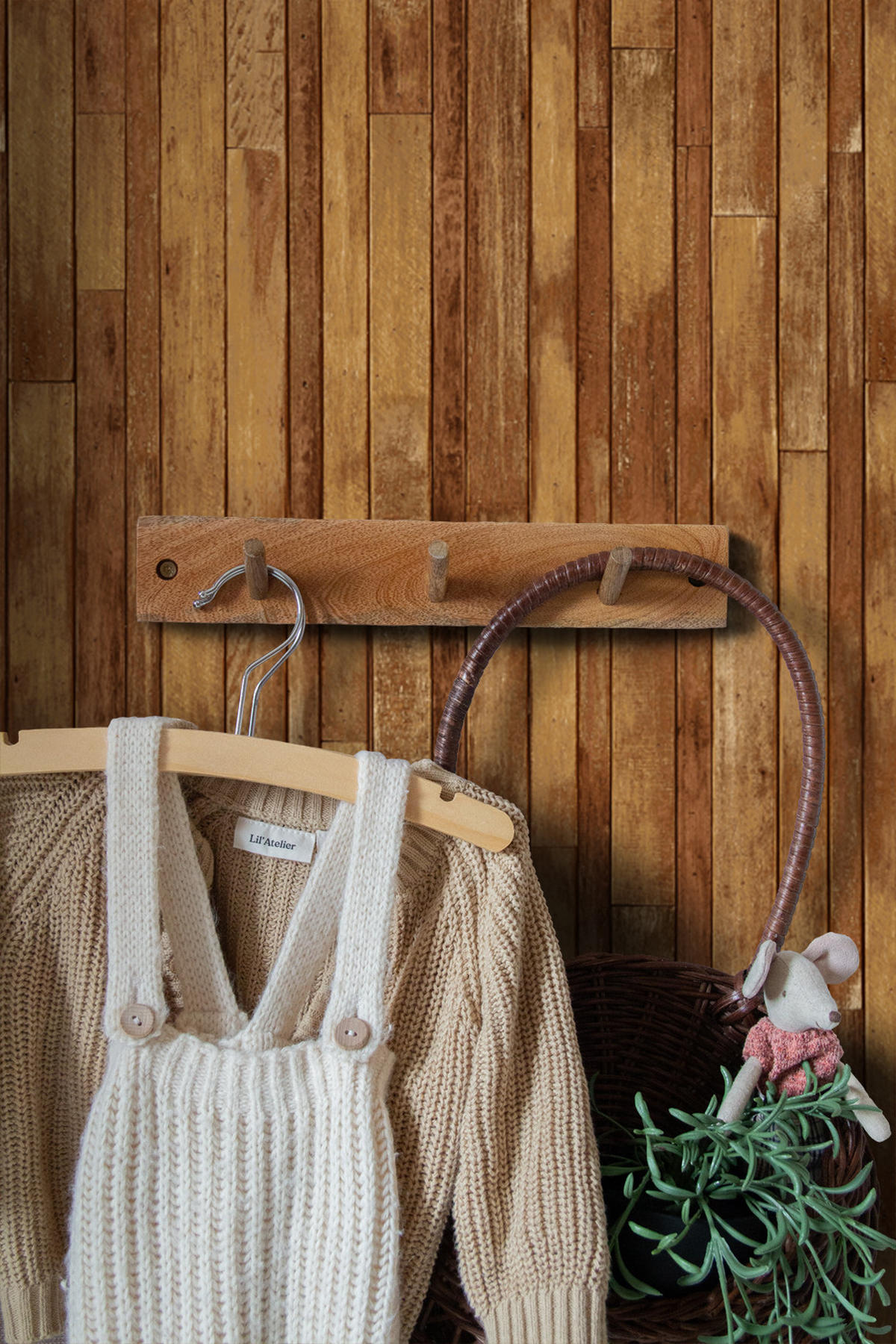 TAPETE Holz-Optik 53 cm x 10.05 m - Braun, Papier (53/1000cm) - ESTAhome
