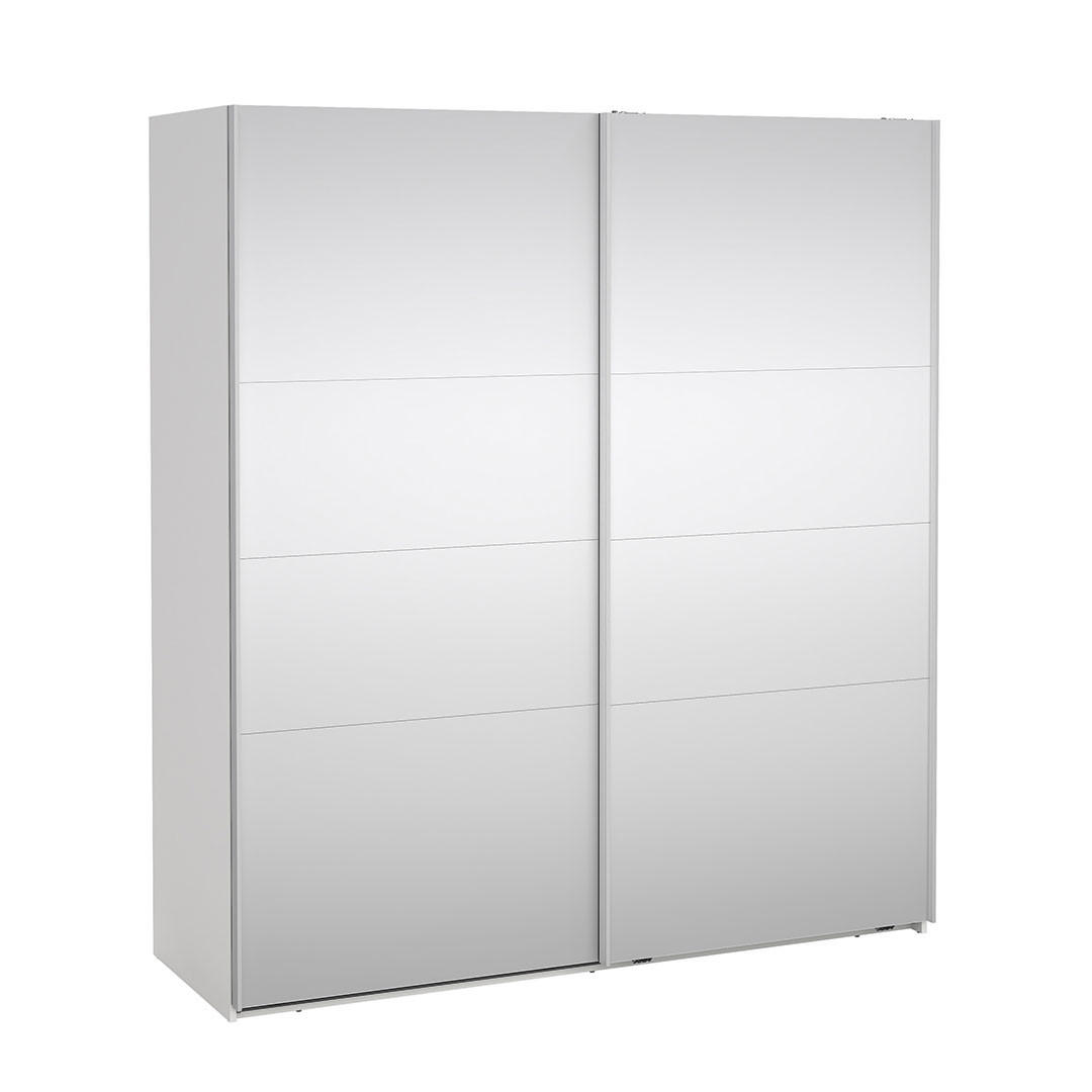 SCHIEBETÜRENSCHRANK, Catania, Weiß, Holzwerkstoff, 179 x 67 x 201 cm - Weiß, Holzwerkstoff (179/201/67cm) - ebuy24