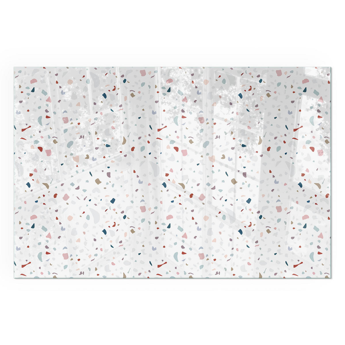 GLASPLATTE für Kamin 120x80 cm - Weiß, Glas (120/80/0.4cm) - TULUP