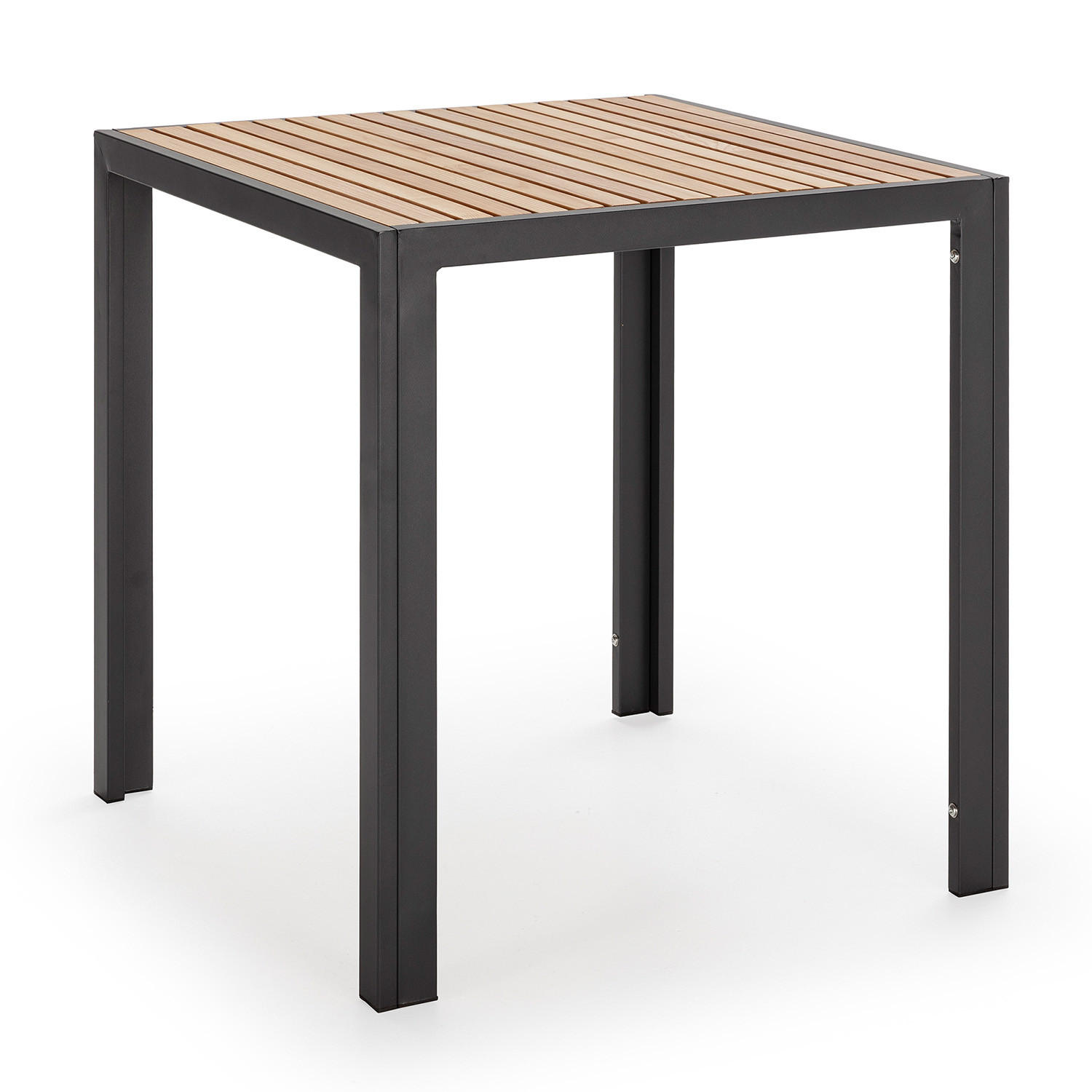 GARTENKLAPPTISCH Coral 70/70/72 cm Metall - Schwarz, Metall (70/70/72cm) - VS Venta-stock