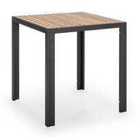 GARTENKLAPPTISCH Coral 70/70/72 cm Metall - Schwarz, Metall (70/70/72cm) - VS Venta-stock
