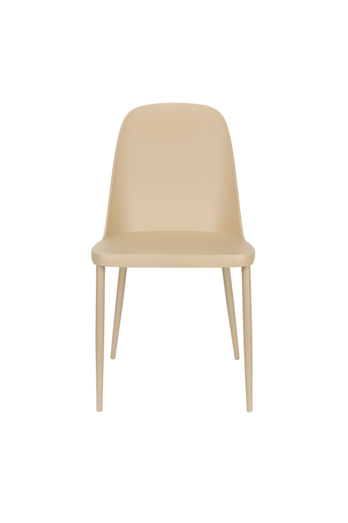 ESSZIMMERSTUHL Pip - Beige - 54/46/85 cm - 2er-Set - Beige, Metall (46/85/54cm)