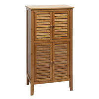 BADEZIMMERSCHRANK Braun - Braun, Holz (50/100/30cm) - MCW