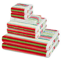 FROTTIERSET Vita 8-teilig - Rot, Textil (50/100cm) - Ross