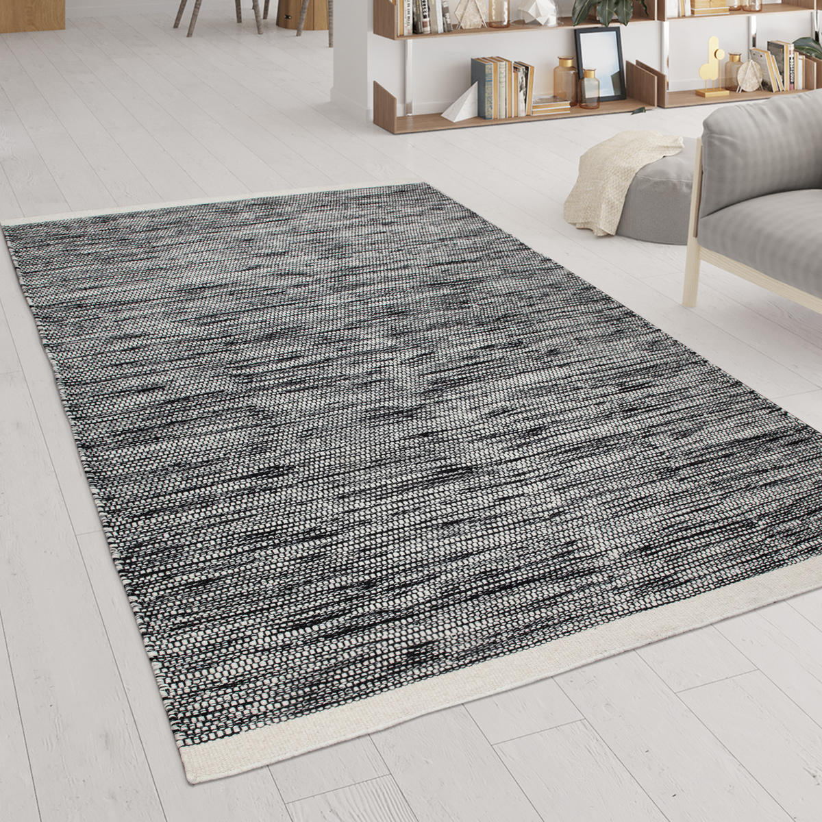 HOCHFLORTEPPICH 160/230 cm Kasko 300 - Weiß, Textil (160/230cm) - Paco Home