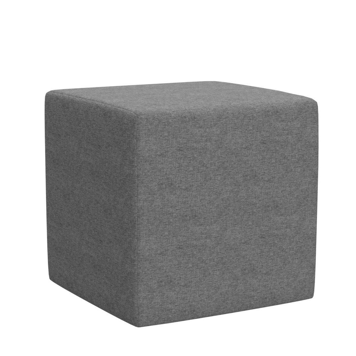 SITZWÜRFEL / Siège Pouf - Gris Foncé, 40X40X40 Cm, Assise Rembourrée, Confortable Pour Salon, Chambre Ou Bureau - Grau, Textil (41/41/40cm) - Best For Home