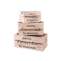 BLUMENKASTEN Marta 3er Set Natur Mahagoni Pflanzkasten - Naturfarben, Holz (25.5/20/49cm) - DELUKE