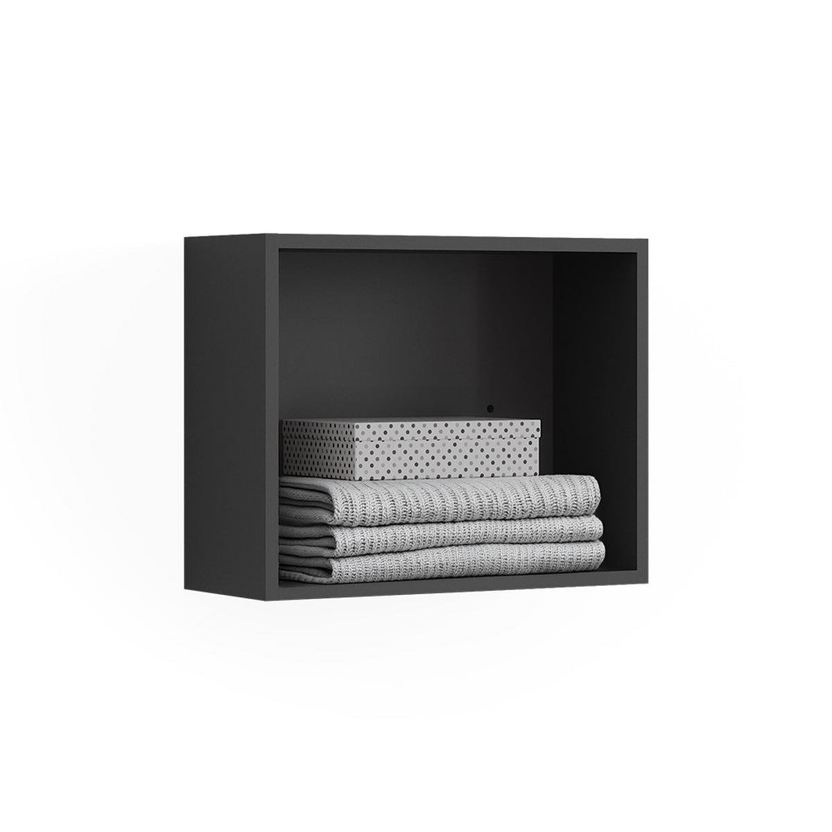 SEITENREGALAUFSATZ Elmo Anthrazit 50 x 40 cm - Anthrazit, Holzwerkstoff (50/40/20cm) - Vicco