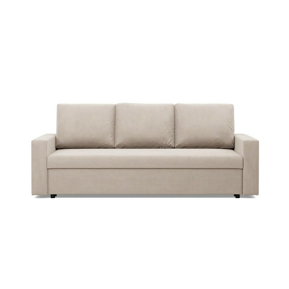 SOFA Neo mit gerader Armlehnen beige - Beige, Textil (220/92/92cm) - SIMKAM Furniture
