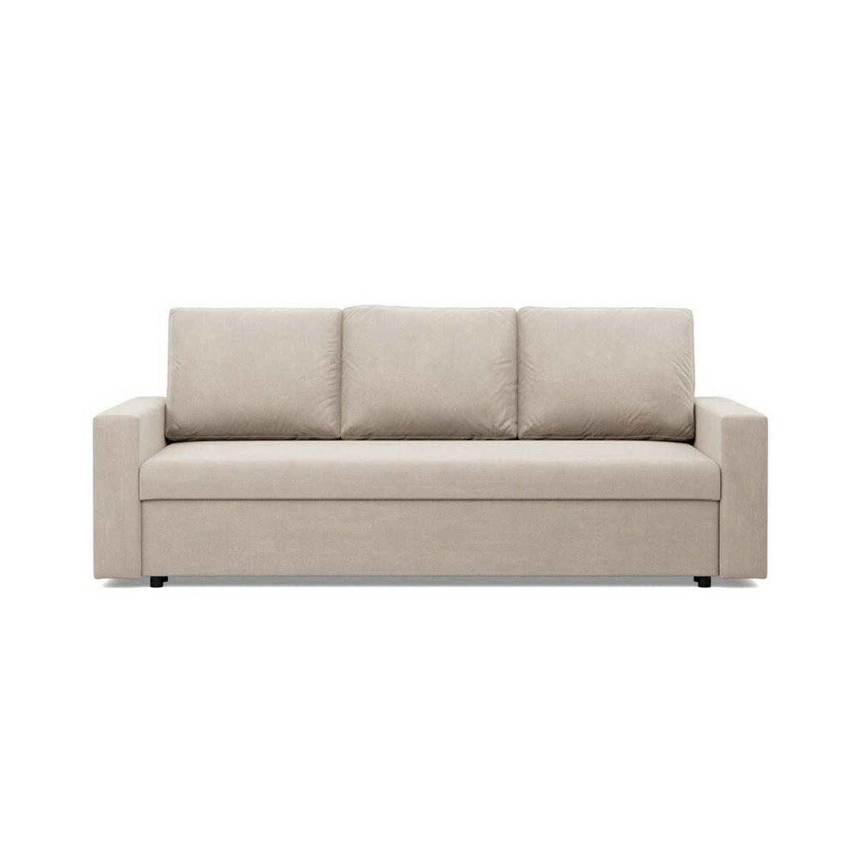 SOFA Neo mit gerader Armlehnen beige - Beige, Textil (220/92/92cm) - SIMKAM Furniture