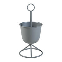 PFLANZENSTÄNDER Alphen - Grau, Metall (23/48cm) - [en.casa]