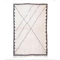 BERBERTEPPICH aus reiner Wolle 168x 261 cm - Beige, Naturmaterialien (168/261cm) - AFK Living