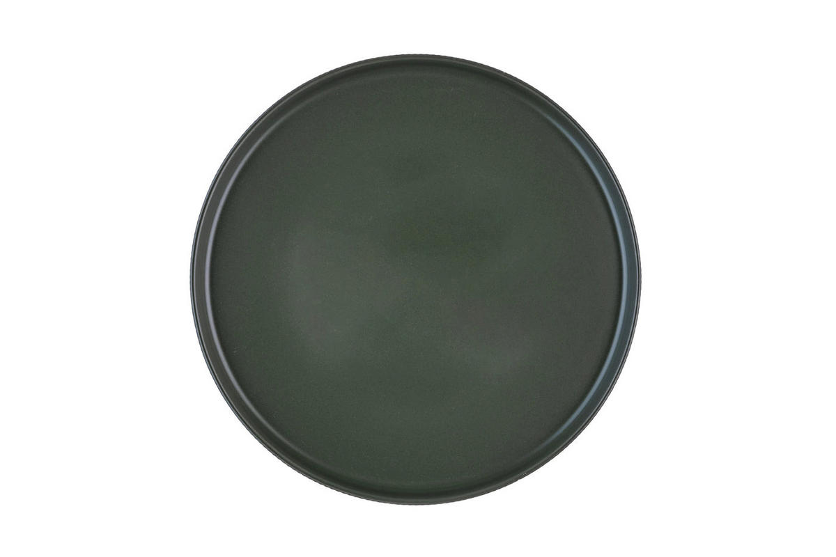 TELLER Scandi Ø27,5cm - 4er-Set - Olive - Grün, Keramik (27.5cm) - Björn