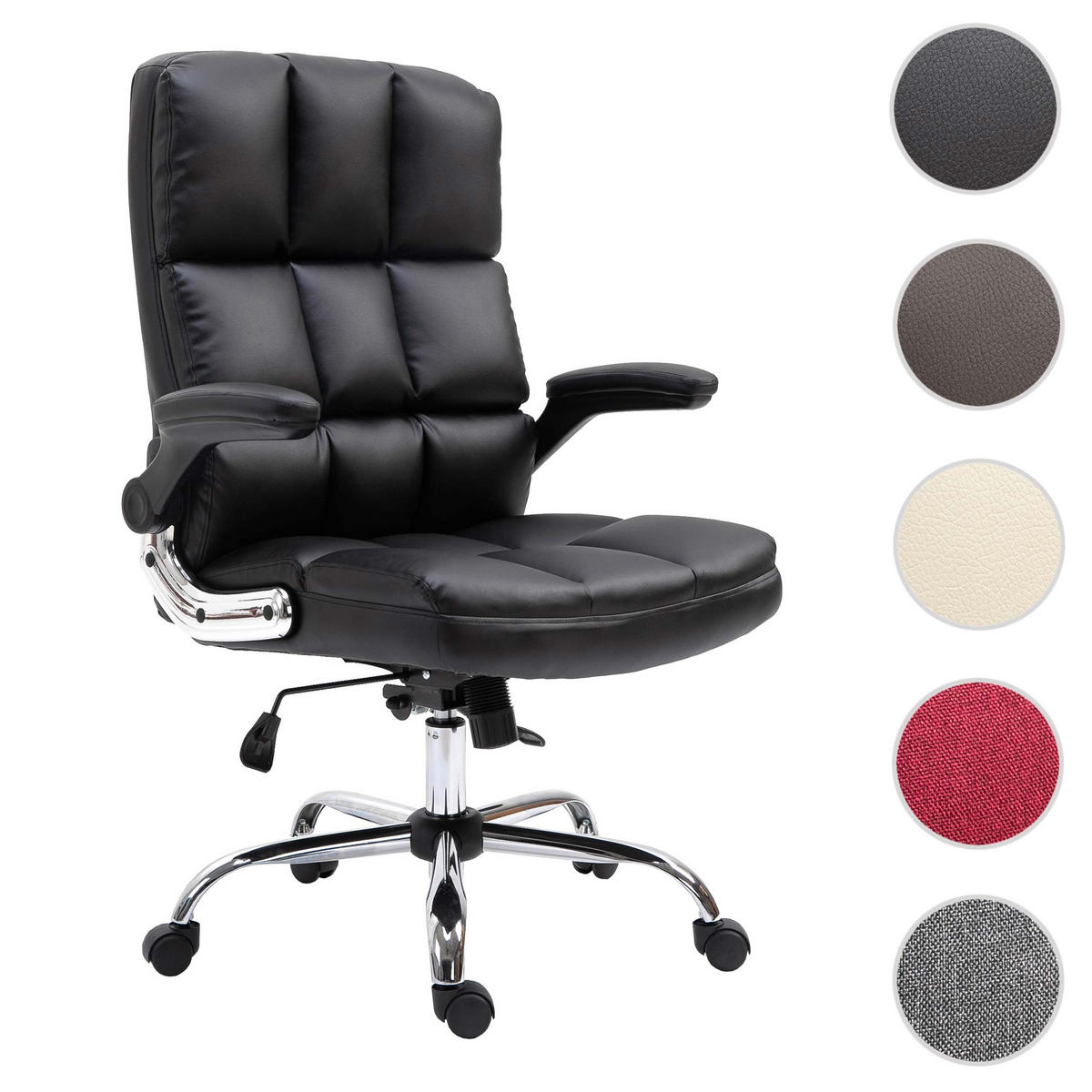 BÜROSTUHL Schwarz - Schwarz, Textil (73/120/72cm) - MCW