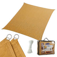 SONNENSEGEL - Beige, Kunststoff/Metall (300/200cm) - Relaxdays