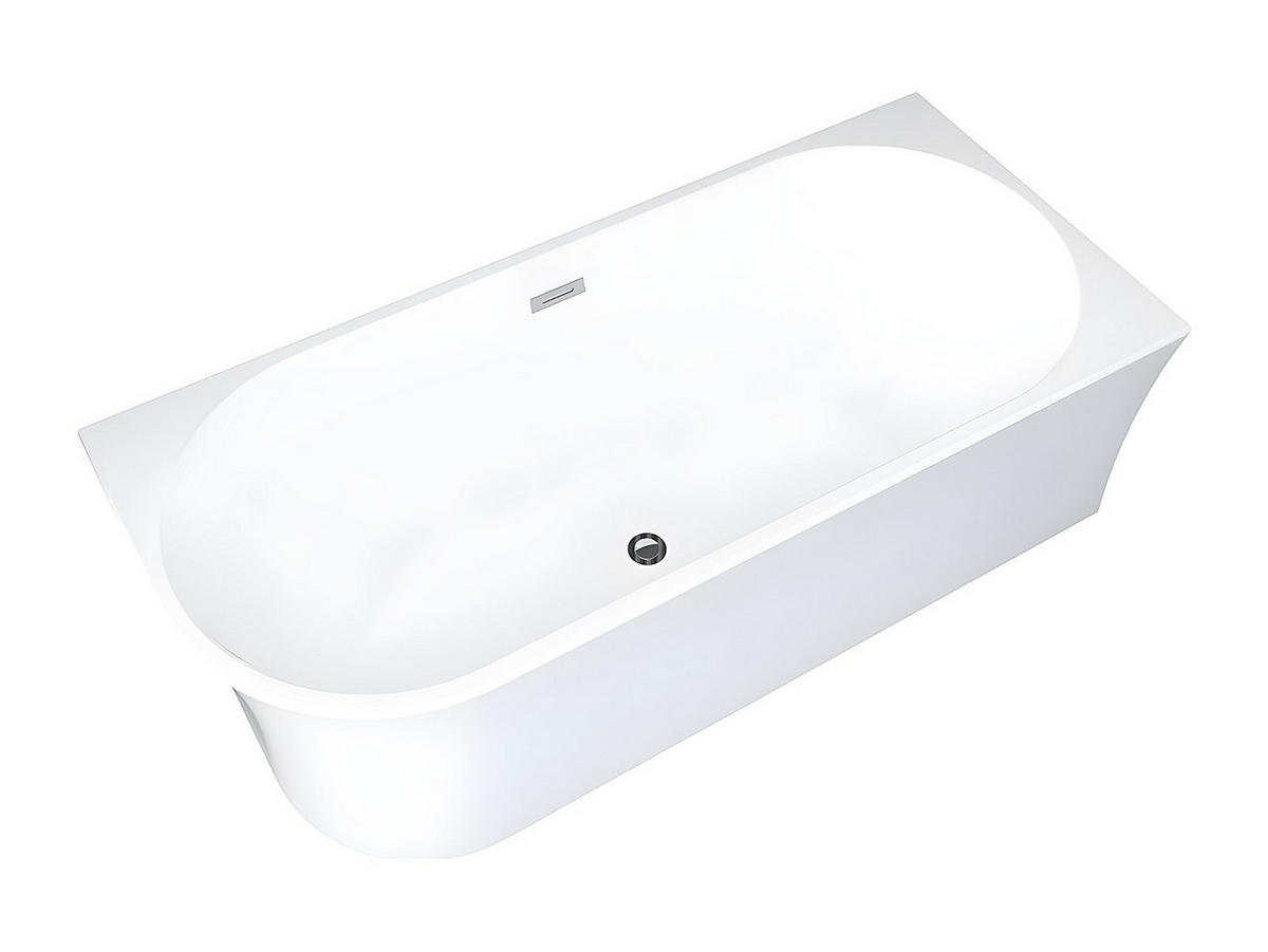 BADEWANNE (Standard) - 1 -Sitzer - Acryl - weiß - PONTICOLA - Weiß, Kunststoff (150/59/75cm) - Vente-Unique