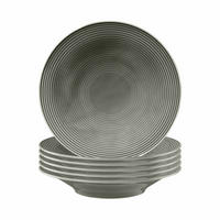 SUPPENTELLER Beat Color Glaze Perlgrau ø 22,5 cm 6er Set - Grau, Keramik (22.5cm) - Seltmann Weiden