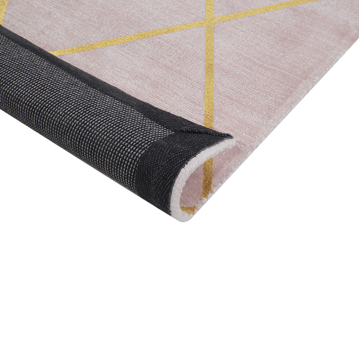KURZFLOR-TEPPICH Atike 150/80 cm - Pink, Naturmaterialen (80/150cm) - Beliani
