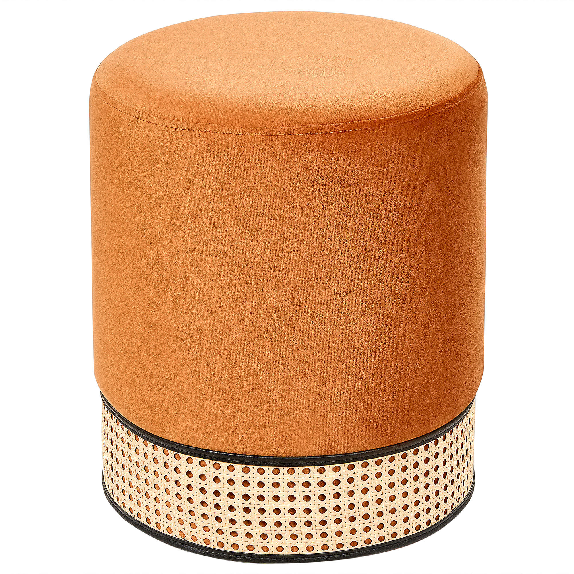 POUF Yankton 35/35/42 cm - Orange, Textil (35/42/35cm) - Beliani