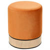 POUF Yankton 35/35/42 cm - Orange, Textil (35/42/35cm) - Beliani