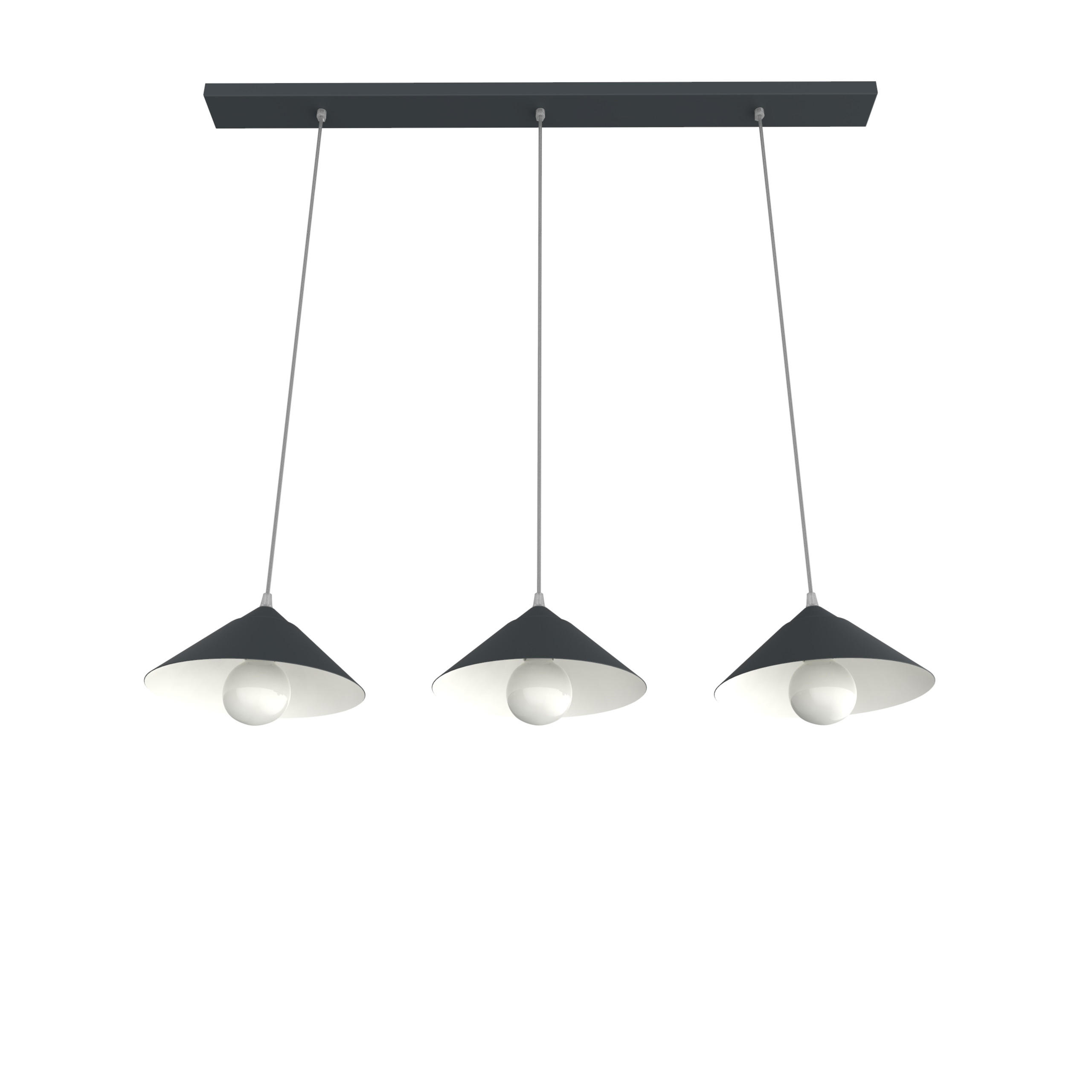 HÄNGELEUCHTE - Anthrazit, Metall (25/100/120cm) - Lumicom