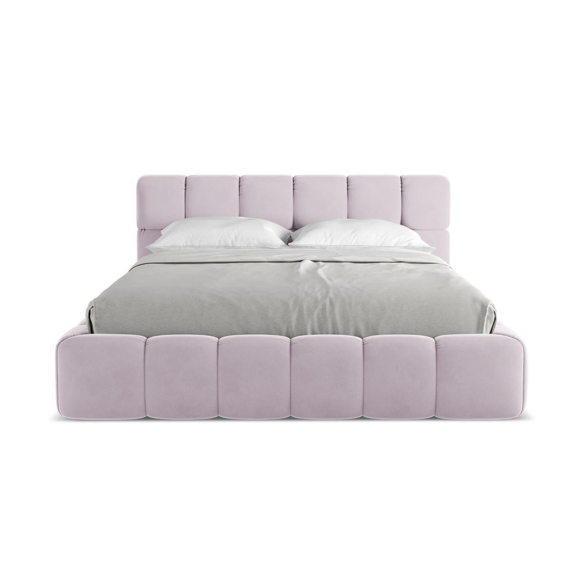 POLSTERBETT mit Bettkasten und Lattenrost 180x228 Violett - Lila/Flieder, Kunststoff/Textil (160/200cm) - LaMiaSofa