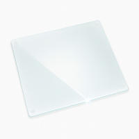GLASPLATTE 60x52cm Transparent - Transparent, Glas (60/52/0.4cm) - Wallfluent