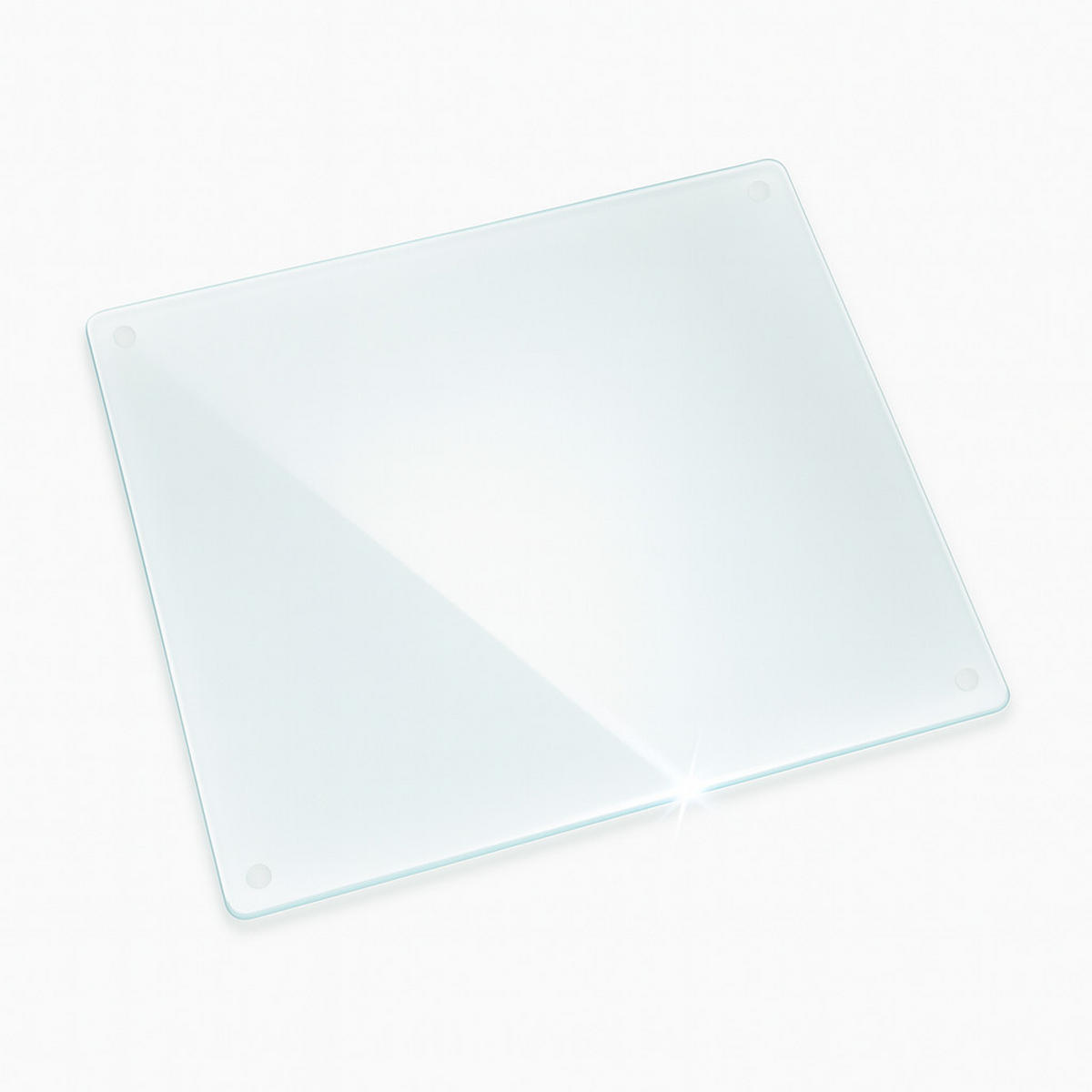 GLASPLATTE 60x52cm Transparent - Transparent, Glas (60/52/0.4cm) - Wallfluent