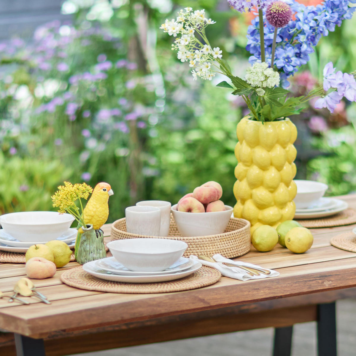 VASE Lemon - Gelb, Stein (31cm) - Butlers