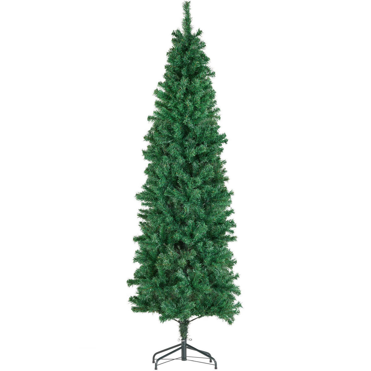 WEIHNACHTSBAUM Comet,pulverbeschichteter Metallständer mit Kunststoffkappen,grün - Grün, Kunststoff (180cm) - tectake