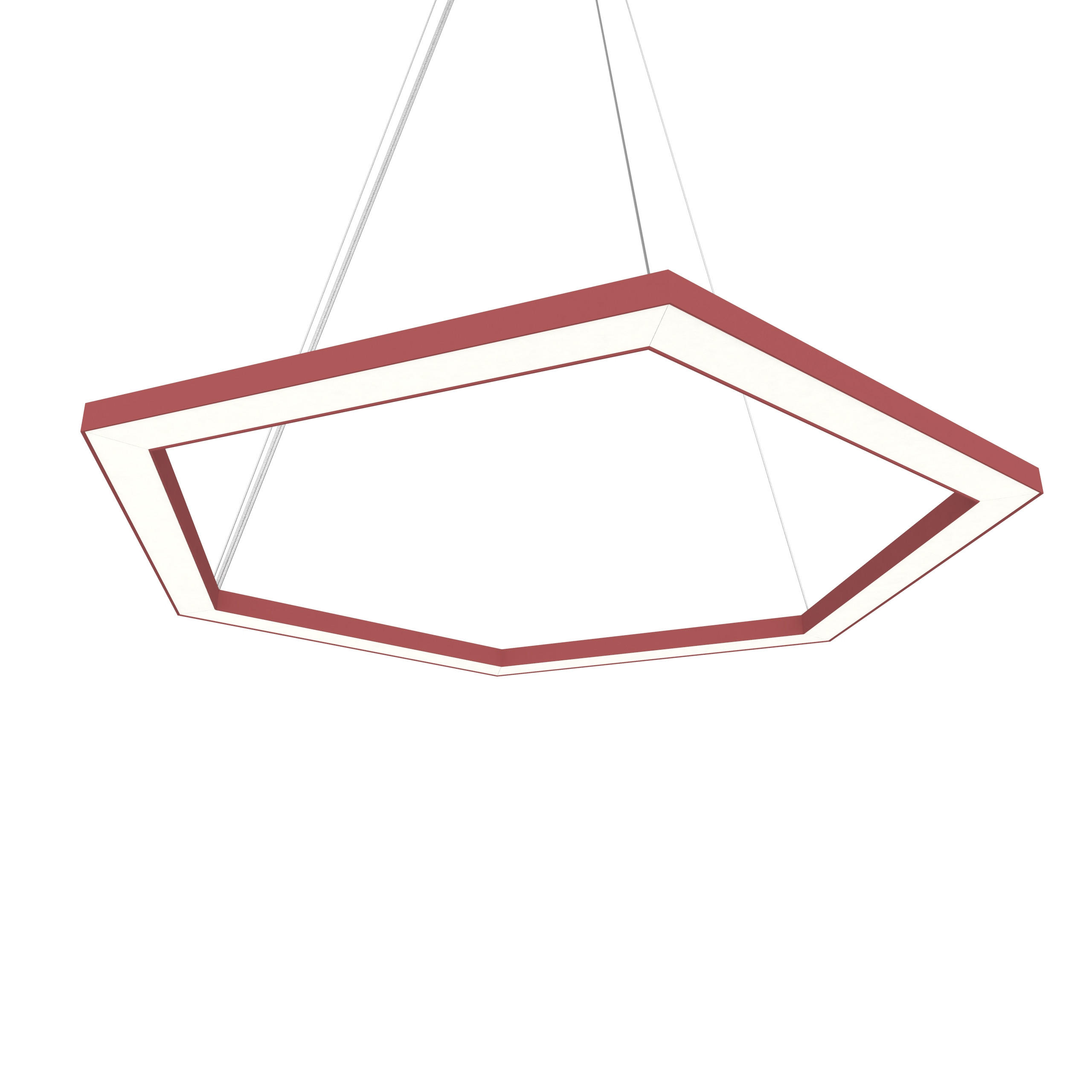 Lumicom Led-Hängeleuchte Rot 100x60x1.6 cm