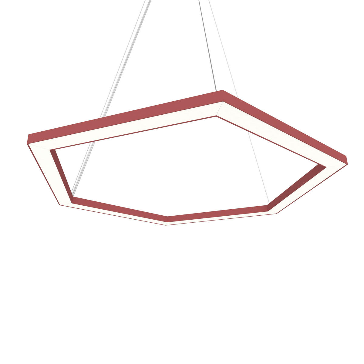 LED-HÄNGELEUCHTE - Rot, Metall (1.6/100/60cm) - Lumicom
