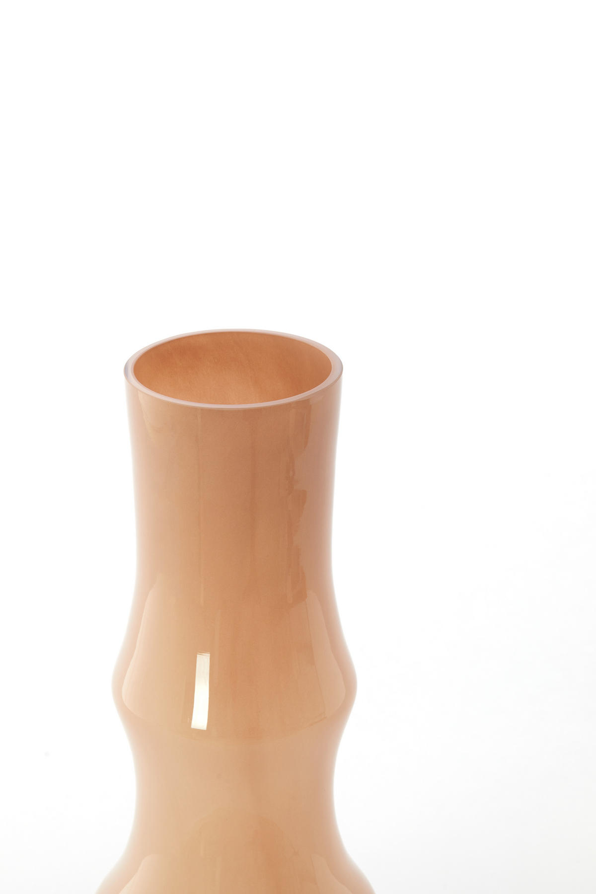 VAZE Fiorenza Braun 15/15/40 cm - Braun, Glas (40cm) - Light & Living