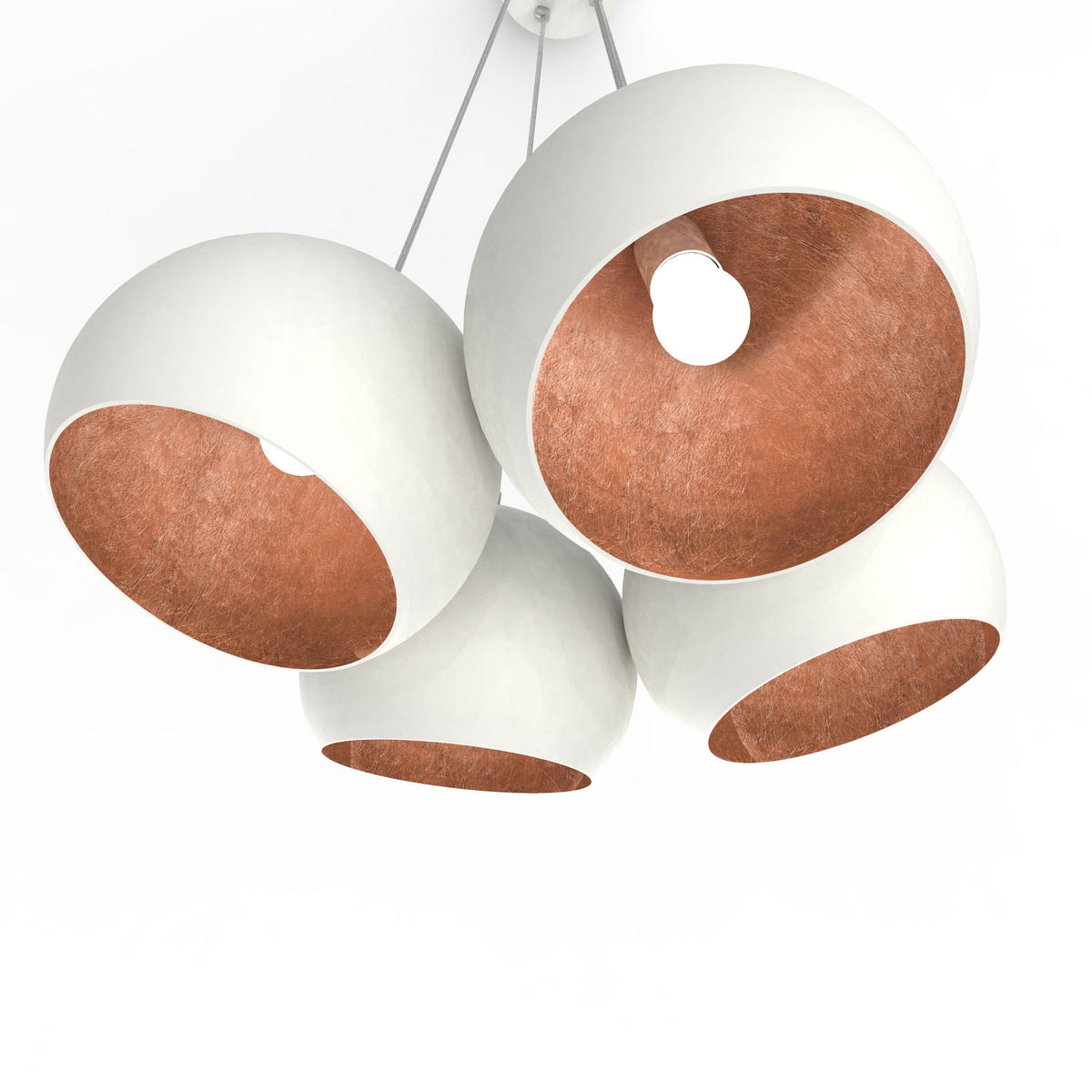 HÄNGELEUCHTE - Kupferfarben, Metall (25/25/20cm) - Lumicom