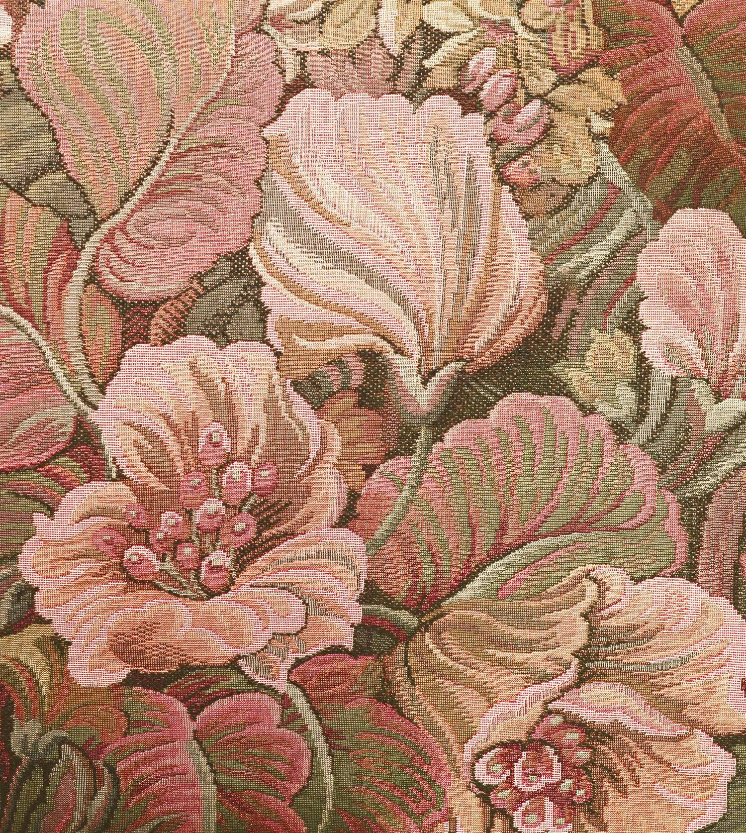 FOTOTAPETE gesticktes Blumenmuster 250 x 279 cm - Pink, Papier (250/279cm) - ESTAhome