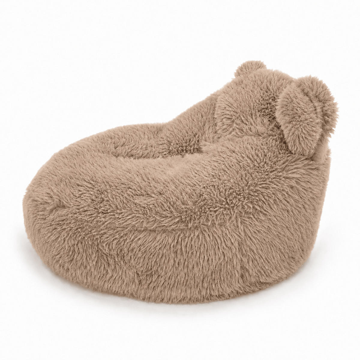 SITZSACK Teddy Mammoth flauschig - Braun, Textil (58/50/67cm) - MeowBaby