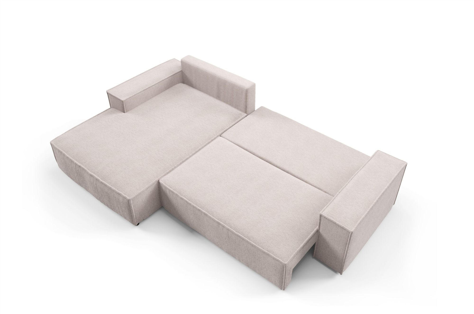 Thumbnail - Fun Möbel Ecksofa, Blau, Textil, Ottomane links, 294x185 cm, Wohnzimmer, Sofas & Couches, Wohnlandschaften, Ecksofas