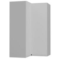 ECKHÄNGESCHRANK Avellino W14/60 Grau / Weiß Acryl Matt 60 / 60 / 96cm - Weiß/Grau, Holz/Holzwerkstoff (60/96/60cm) - Feldmann-Wohnen