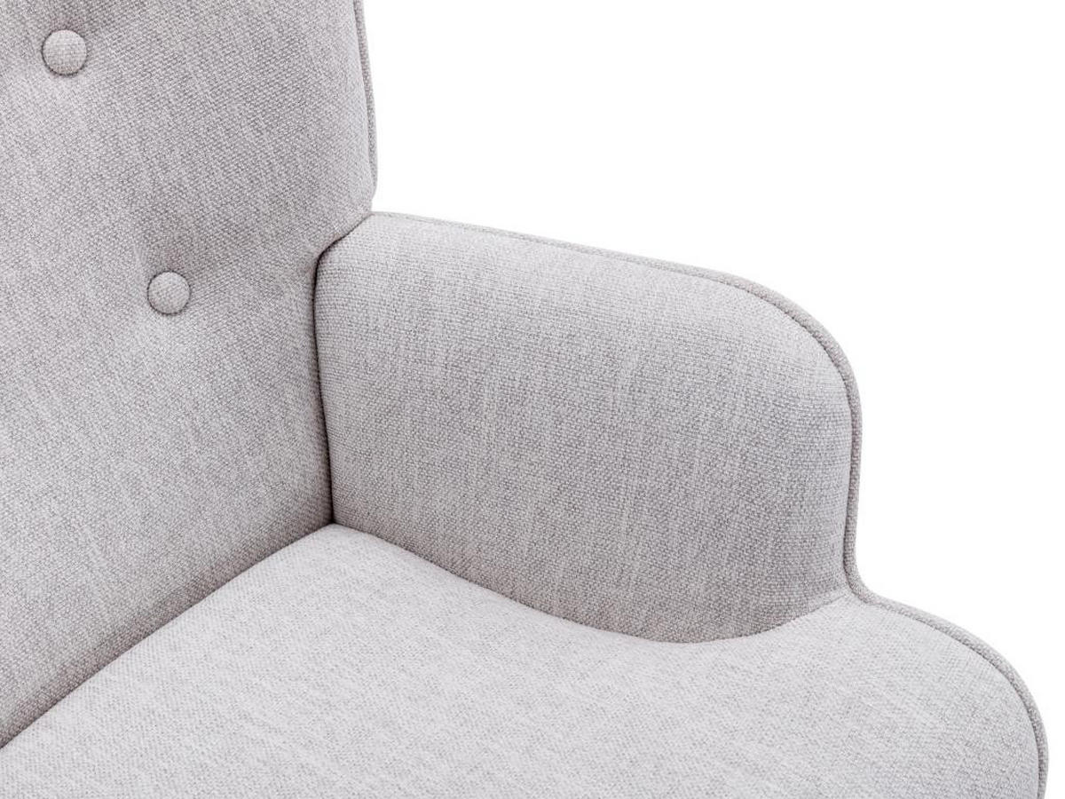SESSEL - Stoff - Hellgrau - VATELY - Hellgrau, Textil (78/95.5/69cm) - Vente-Unique