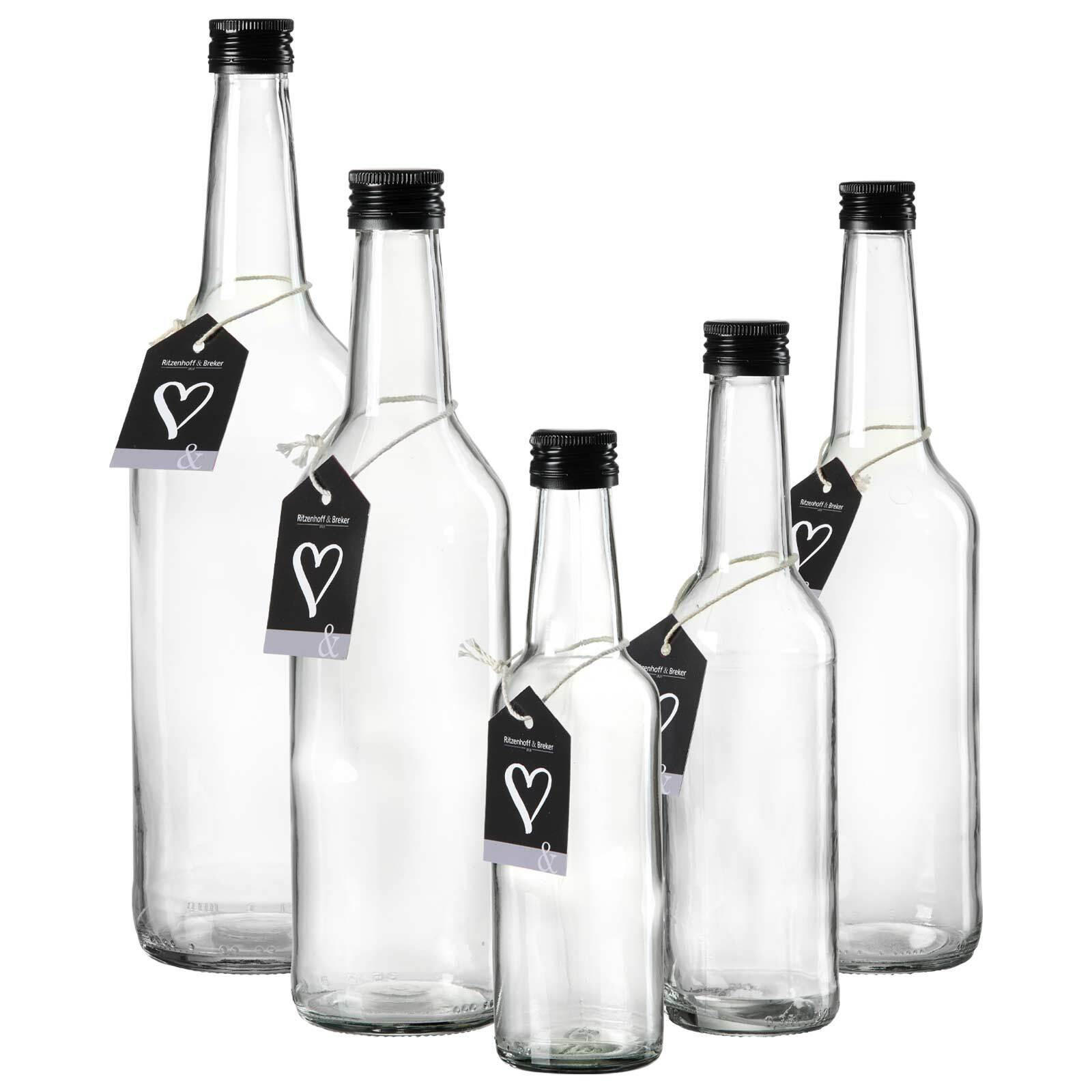 FLASCHEN-SET Mara transparent 5er Set - Transparent, Glas (2/2/2cm) - Ritzenhoff Breker