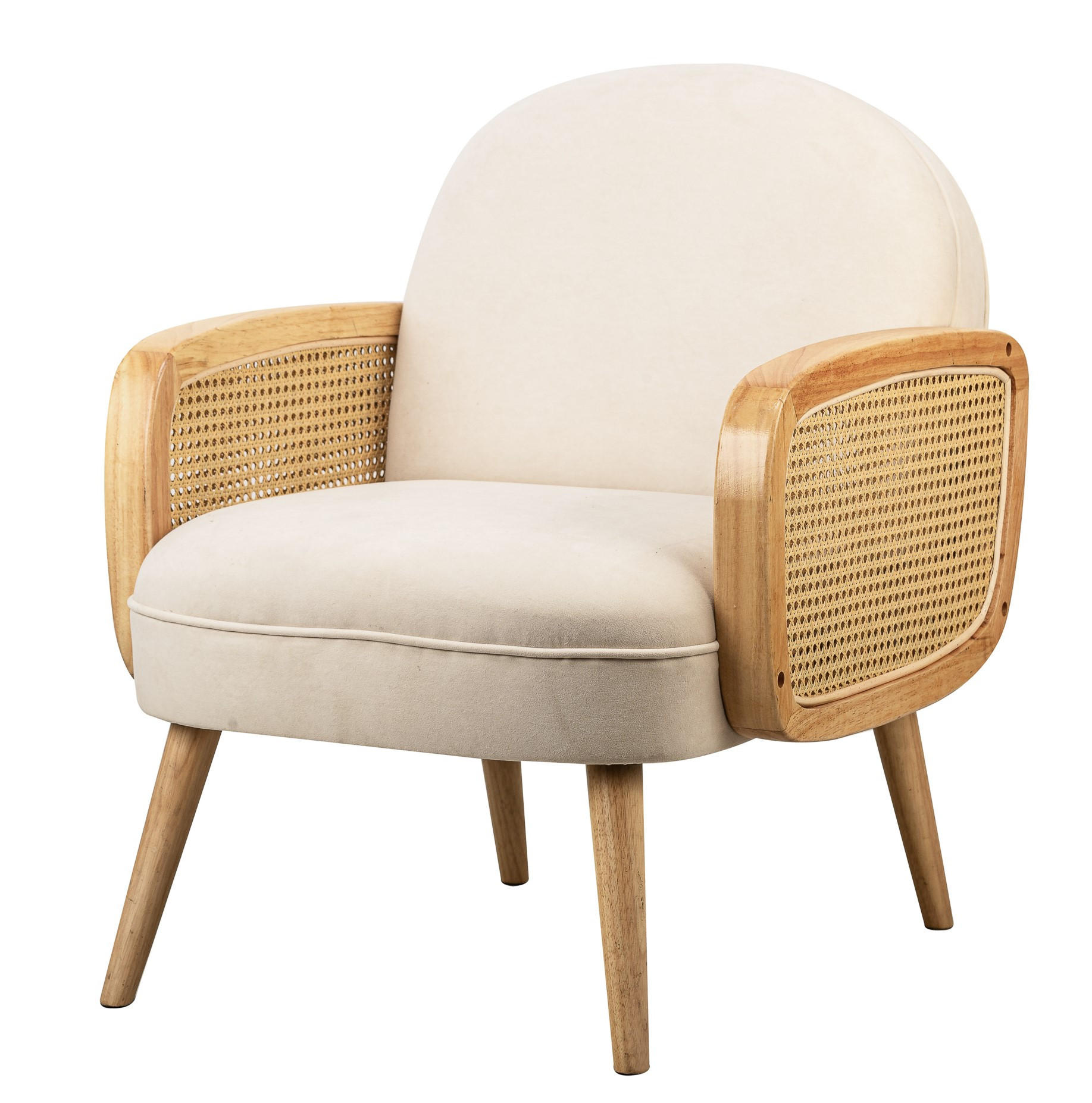 SESSEL Holz Beige - Beige, Holz (60/76/64cm) - Nordlys