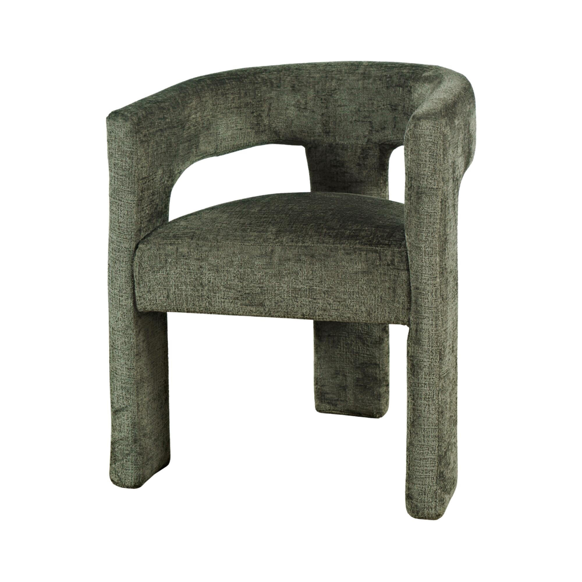 ESSZIMMERSTUHL LEITH Grün 62x58x75 cm - Grün, Textil (62/75/58cm) - FURNLUX