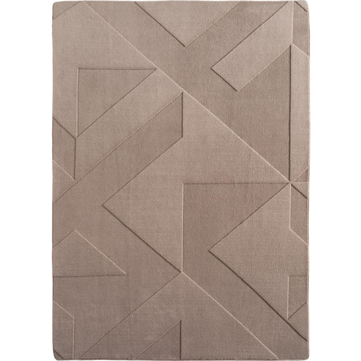 TEPPICH Waschbar Geometrisch Modern Schlafzimmer Strapazierfähig Beige 200x290 cm Flur – LAVAREDO - Beige, Textil (200/290cm) - KADIMA DESIGN