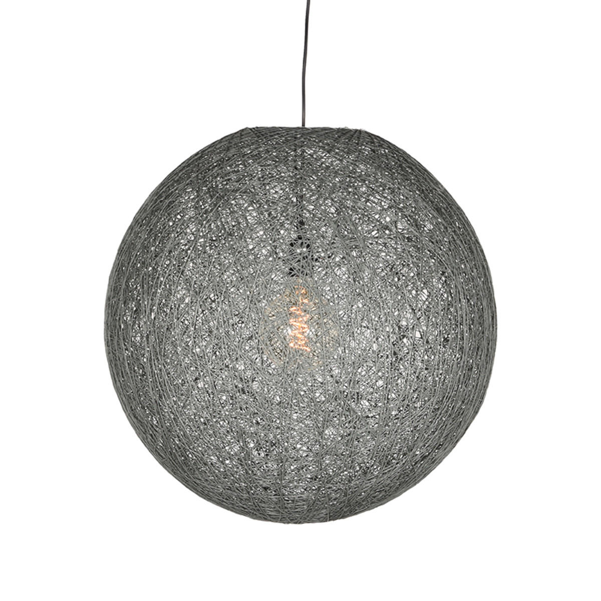 HÄNGELEUCHTE Twist Grau 55/55/55 cm - Grau, Textil (55/55/55cm) - LABEL51