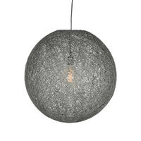 HÄNGELEUCHTE Twist Grau 55/55/55 cm - Grau, Textil (55/55/55cm) - LABEL51