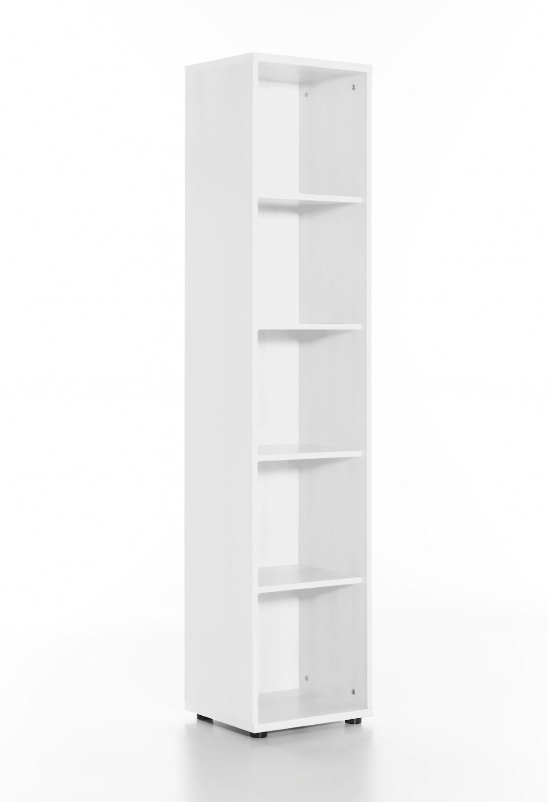 AKTENREGAL Tiger XL 182x40x34 cm 5 Fächern Weiß - Weiß, Holz (40/182/34cm) - PROREGAL