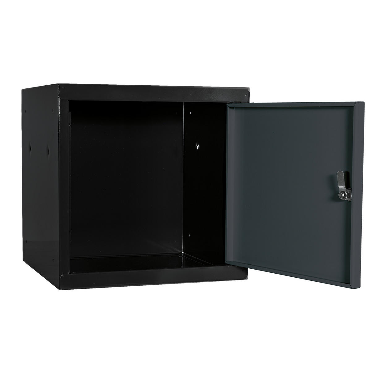 SCHLIESSFACHWÜRFEL 2x Blocky mit Drehriegelschloss für Vorhängeschloss 40x40x40cm Anthrazit/Anthrazitgrau - Anthrazit, Metall (40/40/40cm) - PROREGAL