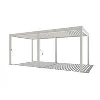 PERGOLA Terrassenüberdachung Superior Aluminium freistehend | 3 x 6 M | Lamellendach weiß - Weiß, Metall (600/255/300cm) - PergoLine